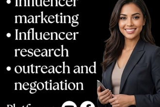 do influencer research and outreach with negotiation