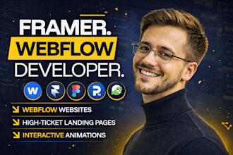 design webflow website develop framer website, figma to webflow framer design