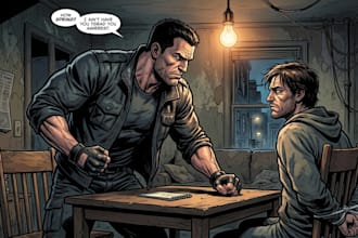 drew ai comic book, illustrations any style