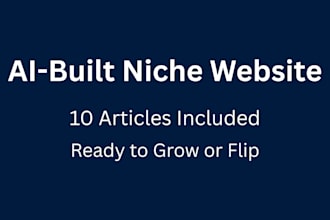 build a structured niche affiliate website with ai content