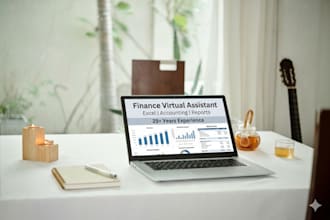 be your finance virtual assistant for excel and accounting tasks