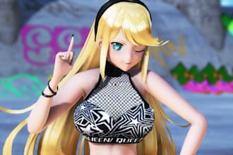 fix, edit, port and pro rig vrchat model, vroid vrm, warudo, koikatsu, mmd, gmod