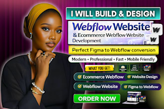 design redesign webflow website, ecommerce webflow website development, webflow
