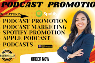 provide targeted podcast marketing promotion on spotify, apple podcast growth