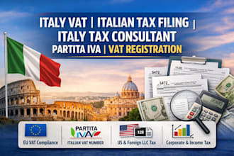 italy vat  italian tax filing italy tax consultant partita iva vat registration