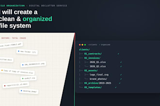 create a clean and organized file system