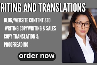 do blog writing, article, newsletter, daily posts, writing