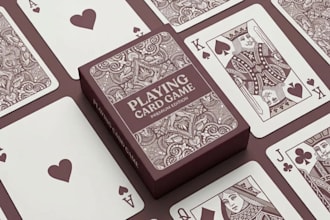 do custom playing card game deck board game design card box pokercard uno card