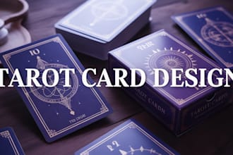 design tarot cards, oracle cards and affirmation card deck