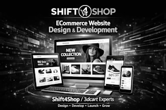 design shift4shop 3dcart website design redesign 3dcart shift4shop website SEO
