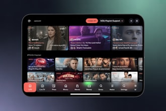 develop android ott streaming app, iptv player