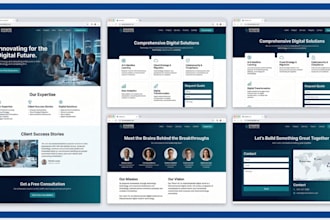 design a modern responsive landing page for businesses