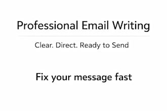 write or rewrite professional business emails