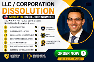 close, terminate, file dissolution, your USA corporation, wyoming llc, USA taxes