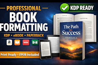 format, design, and revamp your textbook for amazon KDP, ebook, and print