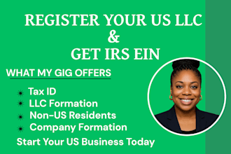 obtain irs ein number, tax id for non US residents and US llcs