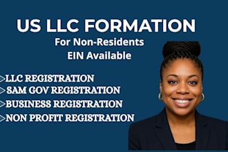 register your US llc, ein for non residents, company formation USA
