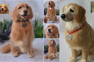 sculpt lifelike 3d dog replica model animal keepsake design pet stl for 3d print