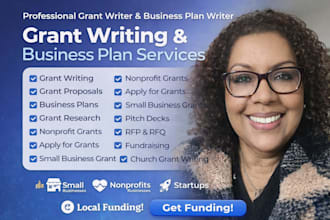 write winning grant proposals for nonprofits, small business and church grants