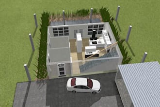 draw, trace, digitize 2d architectural floor plan image, PDF to cad drawing
