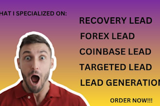 deliver hot forex recovery leads targeted forex leads and forex recovery leads