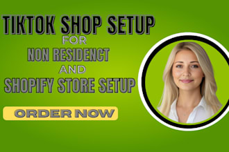 setup tiktok shop USA and shopify dropshipping store