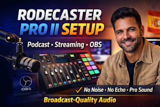 setup rode rodecaster pro ii for podcast streaming and obs