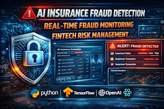 build realtime ai insurance fraud detection system and fintech web app