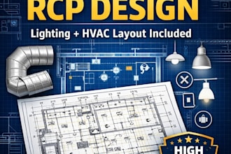 design reflected ceiling plans rcp with lighting and hvac layout
