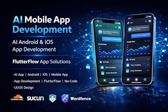 do ai mobile app development ai android and ios app development, flutterflow app