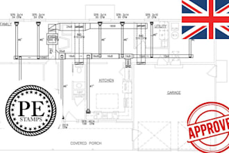 do licensed engineer mep design hvac drawing and architectural drawing for uk