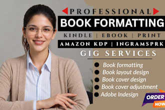 do amazon KDP interior formatting and indesign