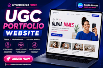 create a professional ugc website that attracts brand deals