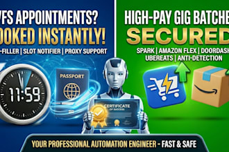 develop booking bot,vfs appointment bot,appointment bot,vfs bot,telegram bot