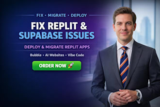 fix replit app error bubble issues supabase bug deploy migrate ai website