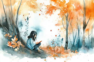 create a custom watercolor illustration