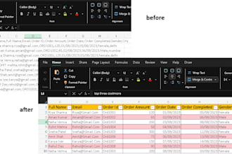 do excel data cleaning, data entry and convert image to excel