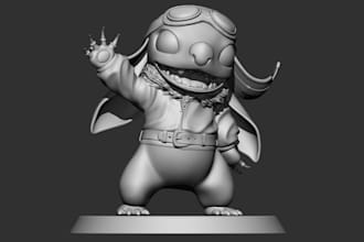 design custom miniature figurines tabletop miniature blender model stl file