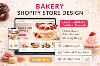 build bakery food photography restaurant catering baking cooking cookies website