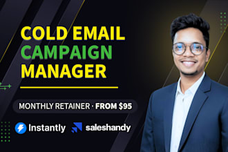 be your monthly cold email campaign manager for b2b lead generation and outreach