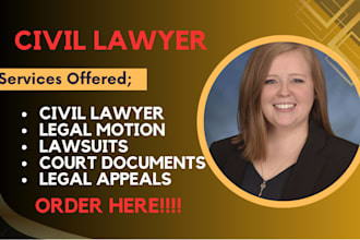be your civil litigation lawyer for contract, property, and business disputes