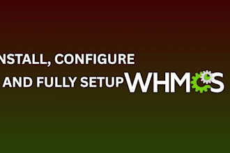 install, configure and fully setup whmcs
