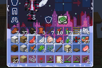 design custom minecraft gui, hud, menus and texture pack UI