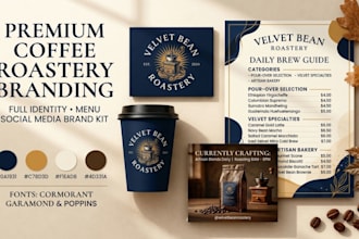 design restaurant branding, food logo, menu design, cafe design, brand identity