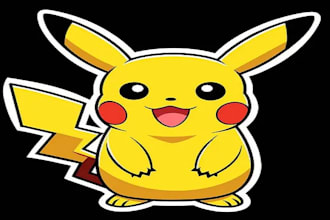 design elegant pikachu for cap