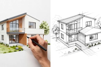 draw architectural floor plan and construction drawings