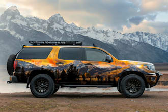 design professional car wrap, van wrap any vehicle wrap