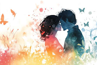 design a watercolor illustration