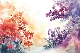 create a custom watercolor illustration