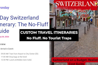 design a custom travel itinerary for your vacation